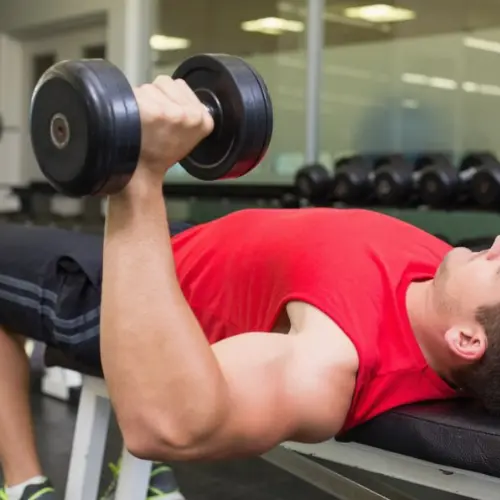 back fat exercises with dumbell