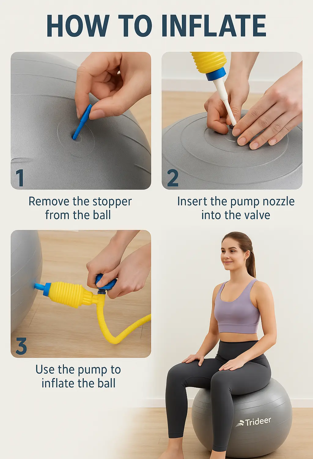 Trideer yoga ball